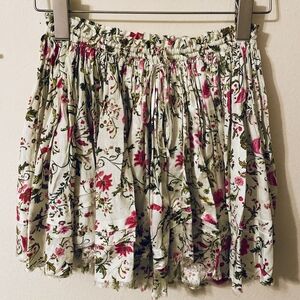 FREE PEOPLE | Floral Printed Mini Skirt